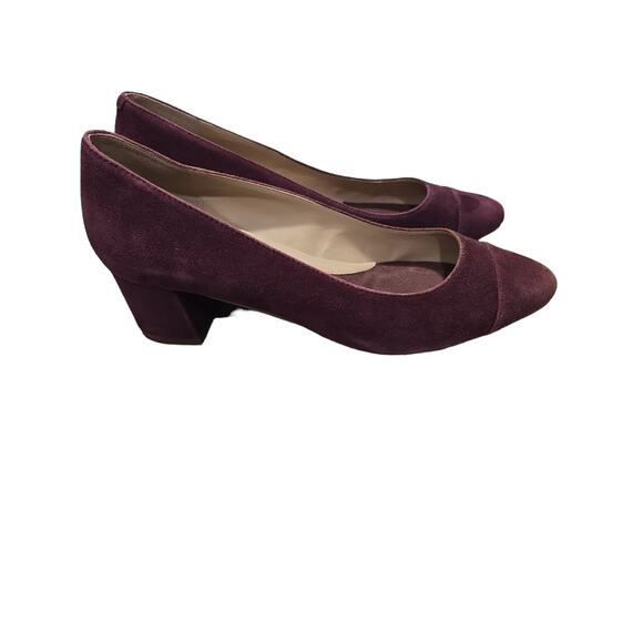 Cole Haan Plum Color Suede Shoes - Picture 3 of 7